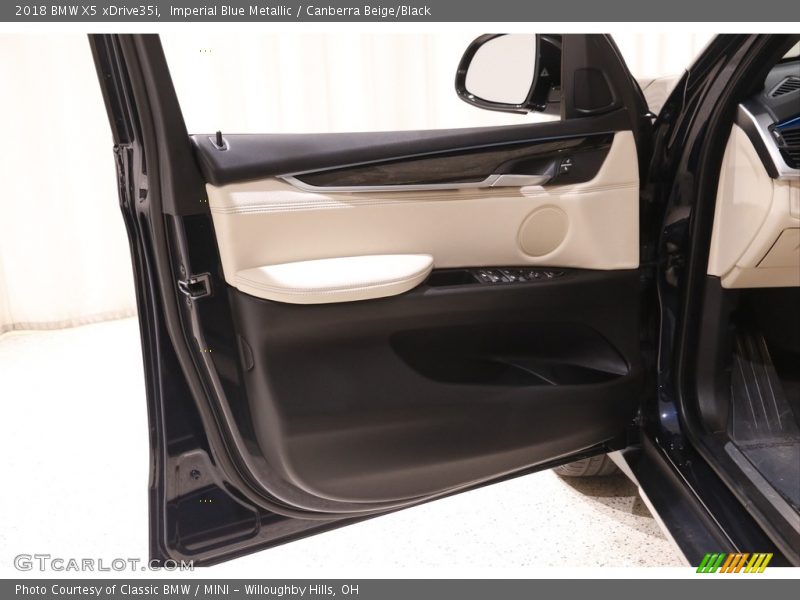 Imperial Blue Metallic / Canberra Beige/Black 2018 BMW X5 xDrive35i