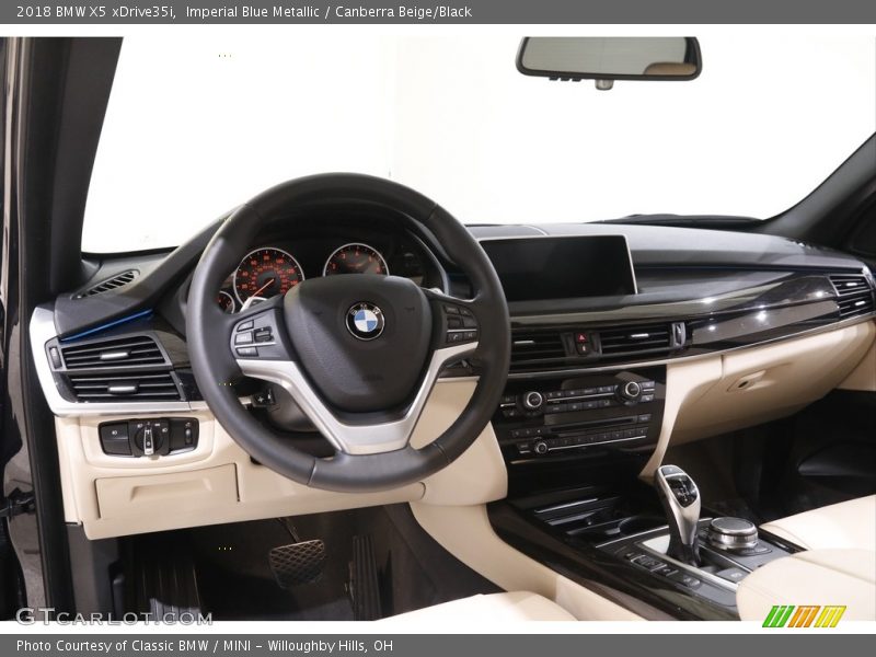 Imperial Blue Metallic / Canberra Beige/Black 2018 BMW X5 xDrive35i