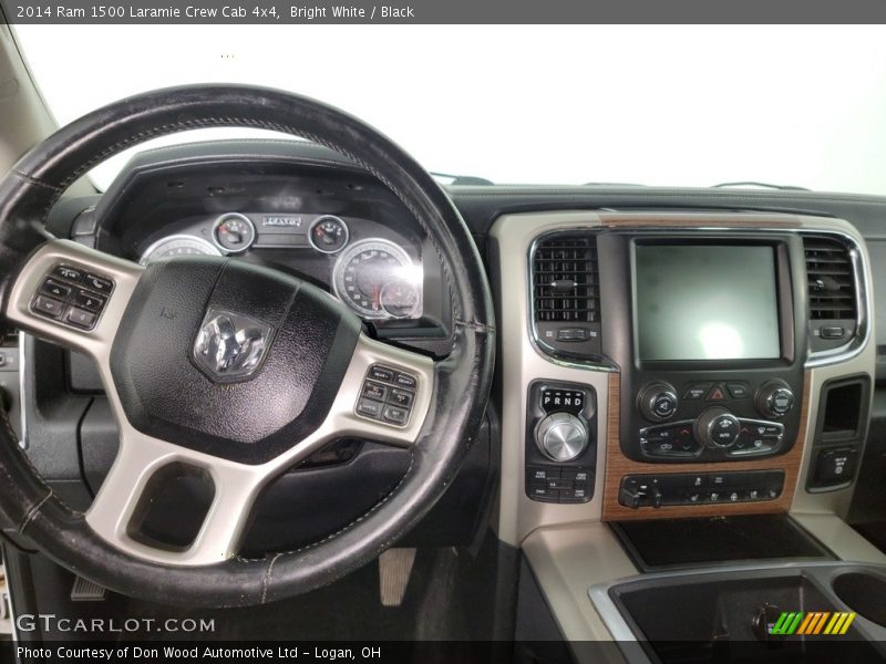 Bright White / Black 2014 Ram 1500 Laramie Crew Cab 4x4