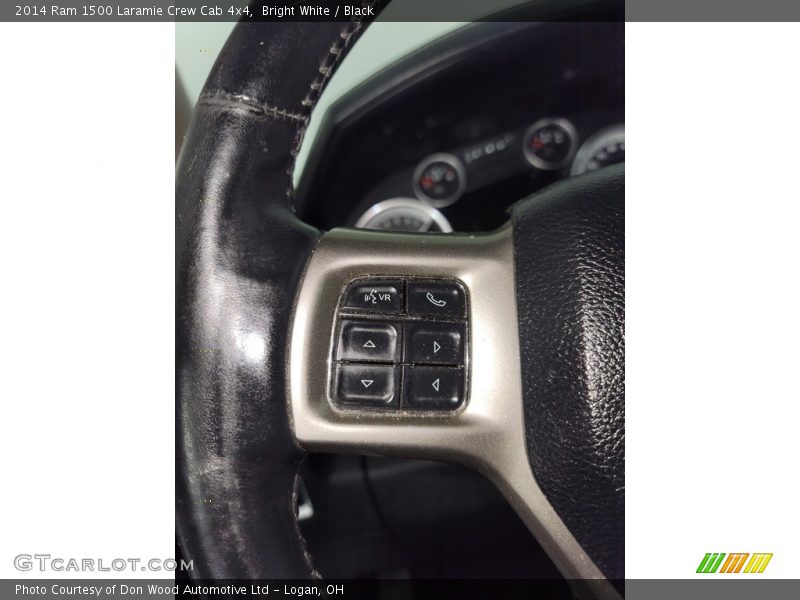 Bright White / Black 2014 Ram 1500 Laramie Crew Cab 4x4