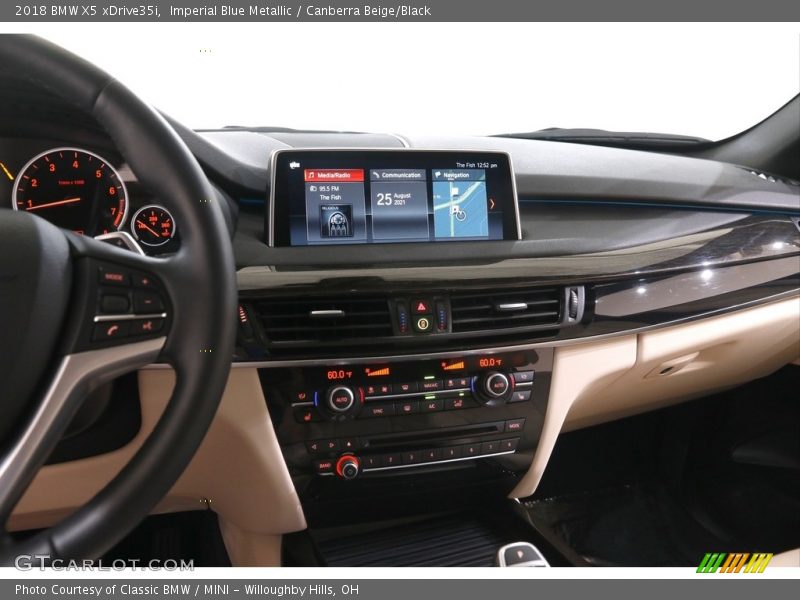 Imperial Blue Metallic / Canberra Beige/Black 2018 BMW X5 xDrive35i