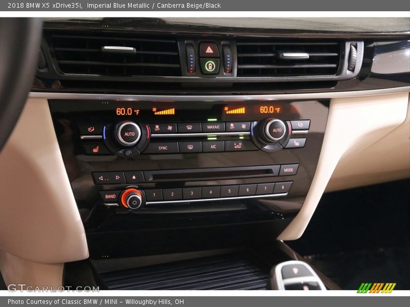 Imperial Blue Metallic / Canberra Beige/Black 2018 BMW X5 xDrive35i
