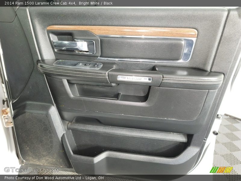 Bright White / Black 2014 Ram 1500 Laramie Crew Cab 4x4