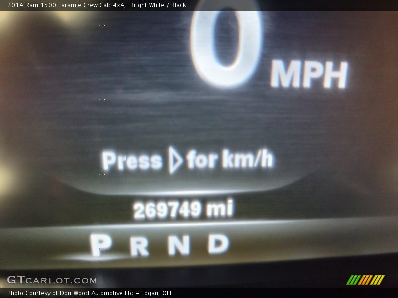 Bright White / Black 2014 Ram 1500 Laramie Crew Cab 4x4