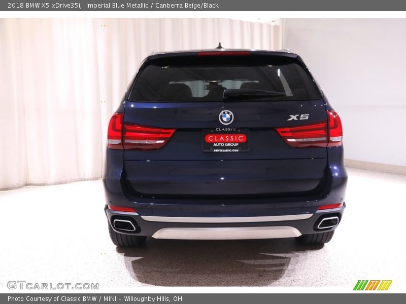 Imperial Blue Metallic / Canberra Beige/Black 2018 BMW X5 xDrive35i