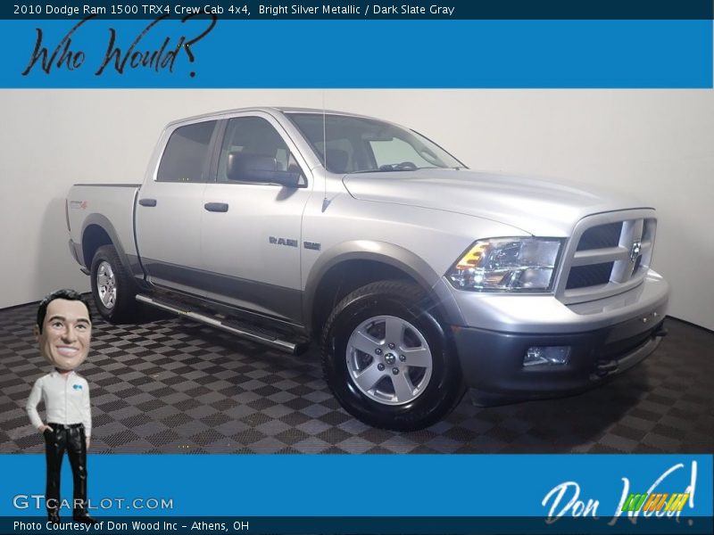 Bright Silver Metallic / Dark Slate Gray 2010 Dodge Ram 1500 TRX4 Crew Cab 4x4