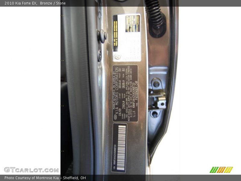 Bronze / Stone 2010 Kia Forte EX