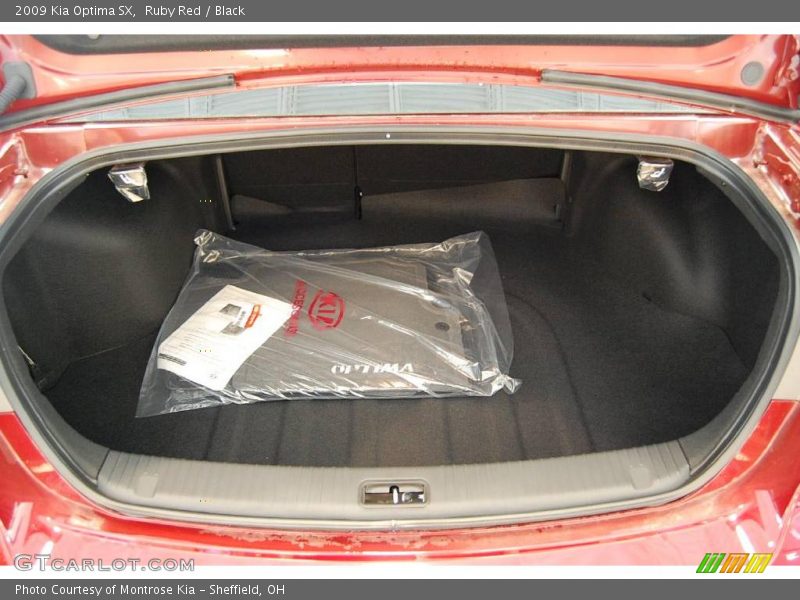 Ruby Red / Black 2009 Kia Optima SX