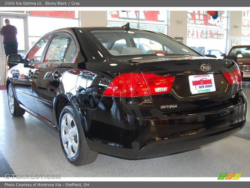Ebony Black / Gray 2009 Kia Optima LX