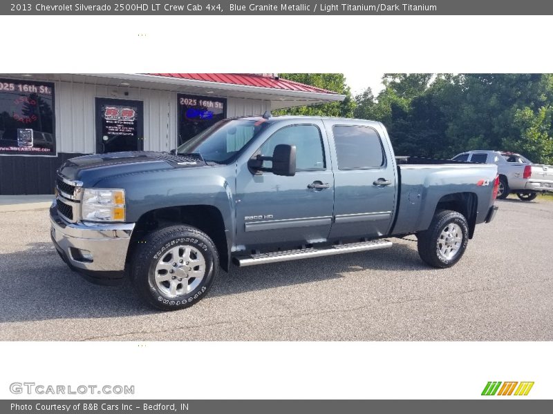 Blue Granite Metallic / Light Titanium/Dark Titanium 2013 Chevrolet Silverado 2500HD LT Crew Cab 4x4