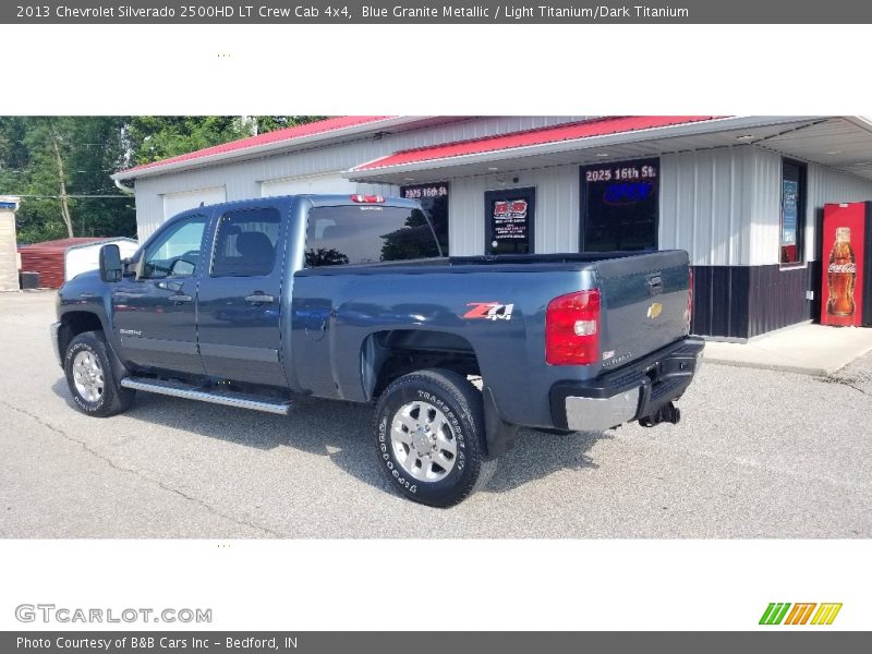 Blue Granite Metallic / Light Titanium/Dark Titanium 2013 Chevrolet Silverado 2500HD LT Crew Cab 4x4