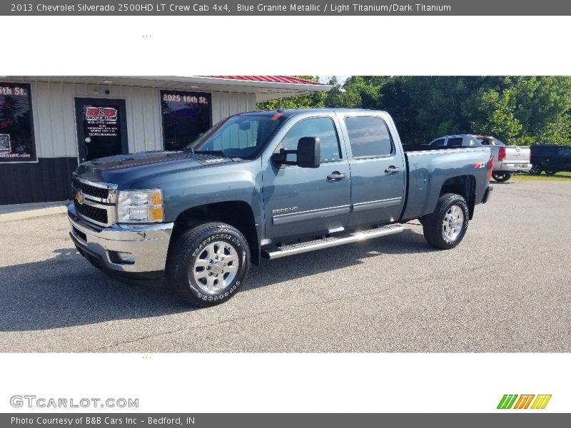 Blue Granite Metallic / Light Titanium/Dark Titanium 2013 Chevrolet Silverado 2500HD LT Crew Cab 4x4