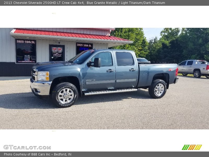 Blue Granite Metallic / Light Titanium/Dark Titanium 2013 Chevrolet Silverado 2500HD LT Crew Cab 4x4