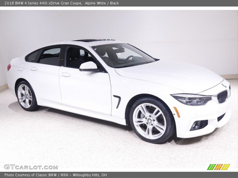Alpine White / Black 2018 BMW 4 Series 440i xDrive Gran Coupe