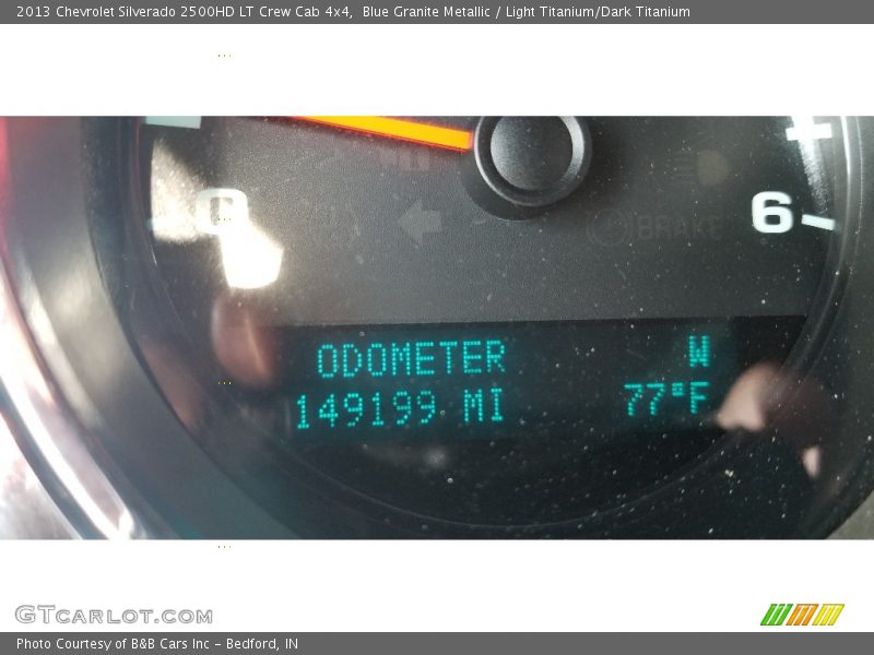Blue Granite Metallic / Light Titanium/Dark Titanium 2013 Chevrolet Silverado 2500HD LT Crew Cab 4x4