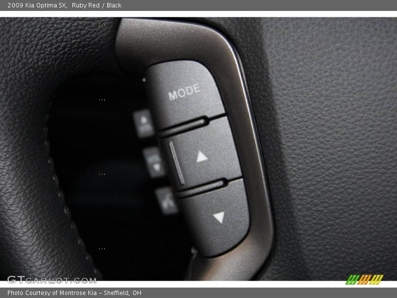 Ruby Red / Black 2009 Kia Optima SX