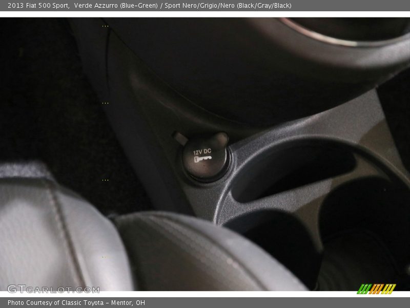 Verde Azzurro (Blue-Green) / Sport Nero/Grigio/Nero (Black/Gray/Black) 2013 Fiat 500 Sport