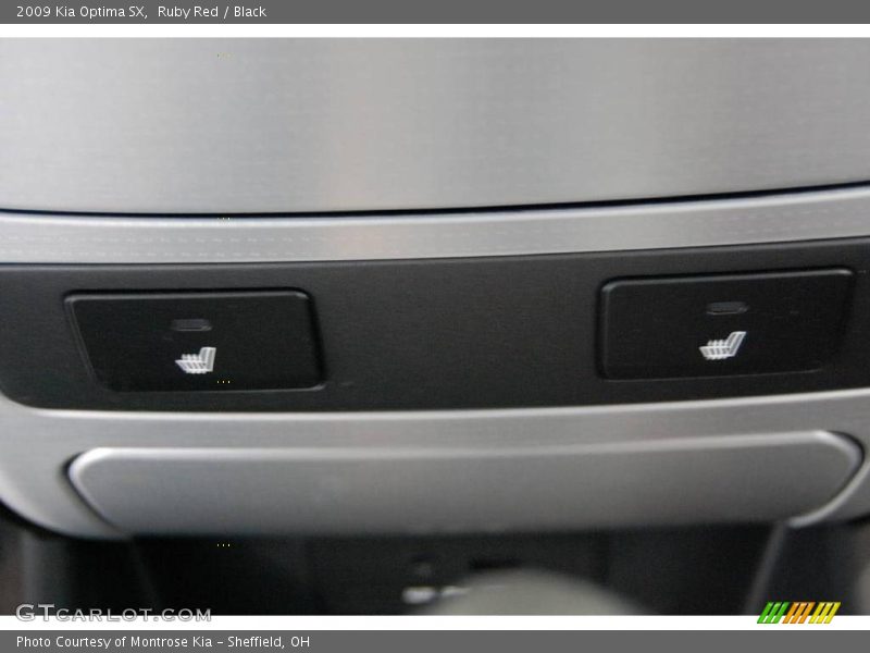 Ruby Red / Black 2009 Kia Optima SX