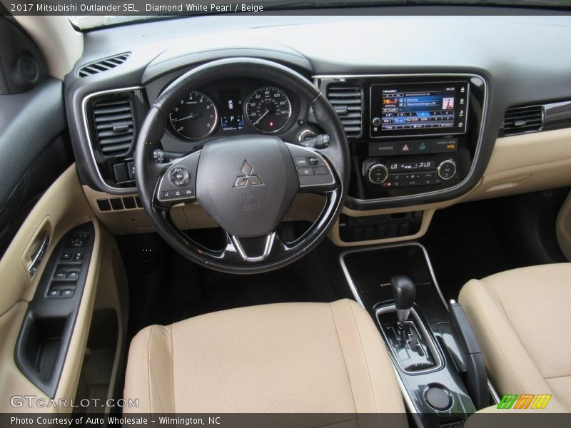 Beige Interior - 2017 Outlander SEL 