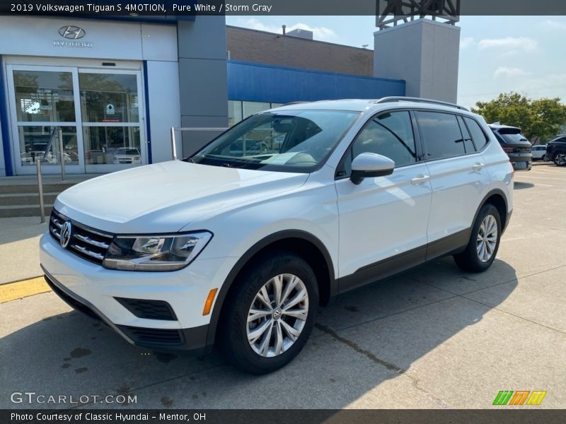 Pure White / Storm Gray 2019 Volkswagen Tiguan S 4MOTION