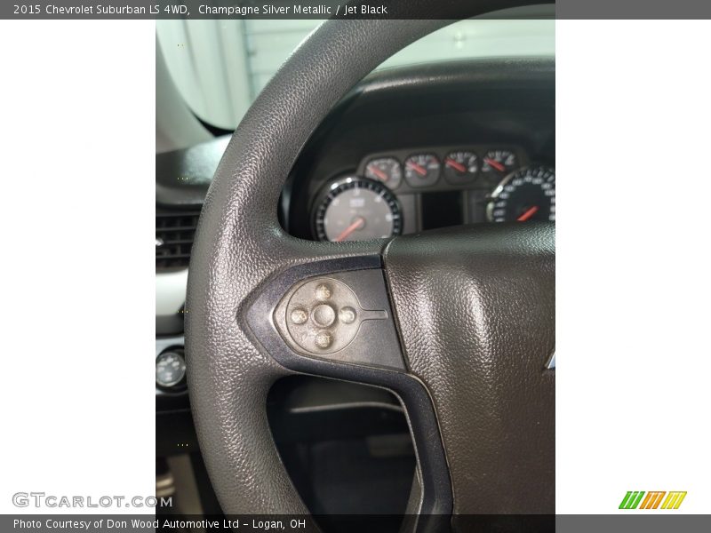 Champagne Silver Metallic / Jet Black 2015 Chevrolet Suburban LS 4WD