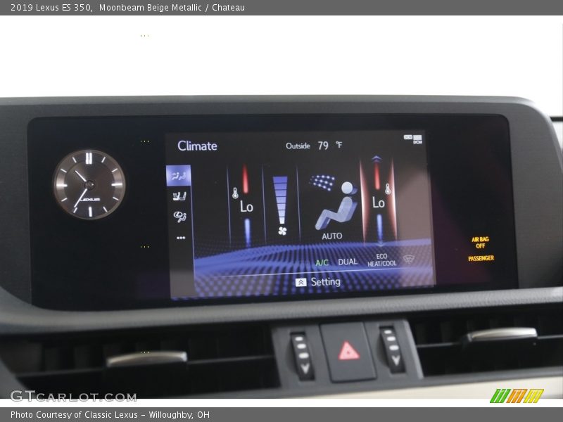 Moonbeam Beige Metallic / Chateau 2019 Lexus ES 350