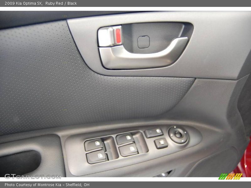 Ruby Red / Black 2009 Kia Optima SX