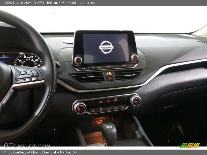 Brilliant Silver Metallic / Charcoal 2020 Nissan Altima S AWD