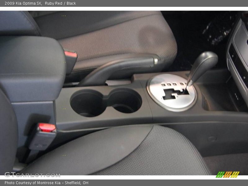 Ruby Red / Black 2009 Kia Optima SX