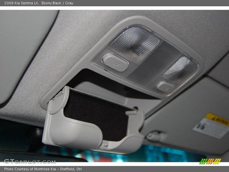 Ebony Black / Gray 2009 Kia Optima LX