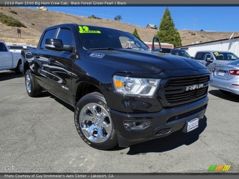 Black Forest Green Pearl / Black 2019 Ram 1500 Big Horn Crew Cab