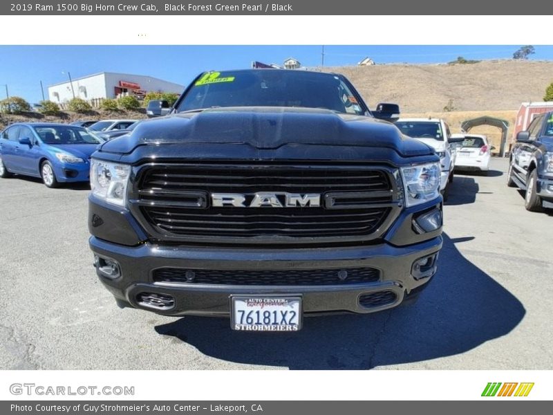 Black Forest Green Pearl / Black 2019 Ram 1500 Big Horn Crew Cab