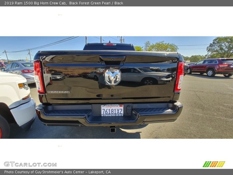 Black Forest Green Pearl / Black 2019 Ram 1500 Big Horn Crew Cab