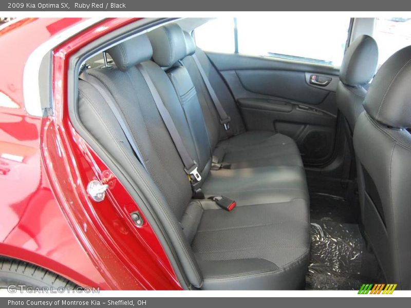 Ruby Red / Black 2009 Kia Optima SX