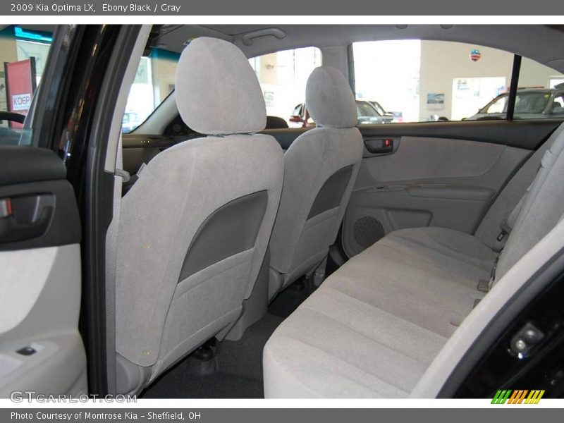 Ebony Black / Gray 2009 Kia Optima LX