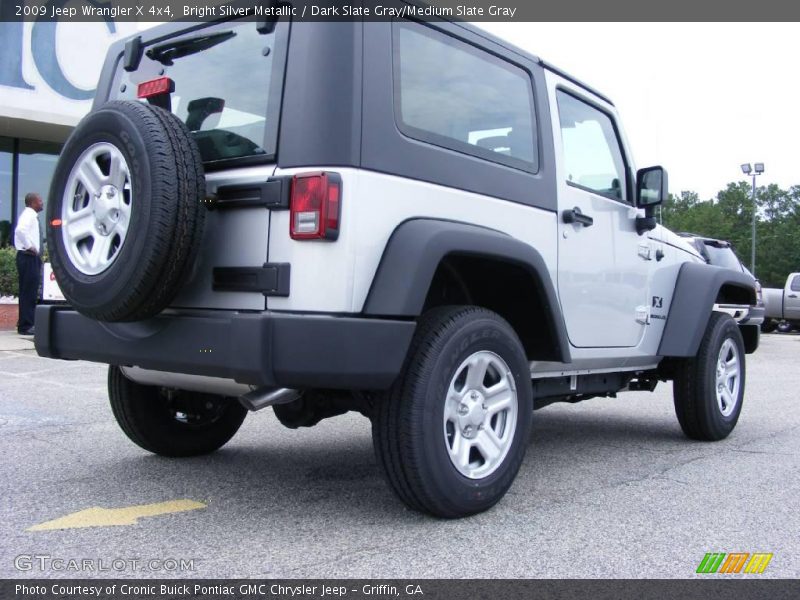 Bright Silver Metallic / Dark Slate Gray/Medium Slate Gray 2009 Jeep Wrangler X 4x4