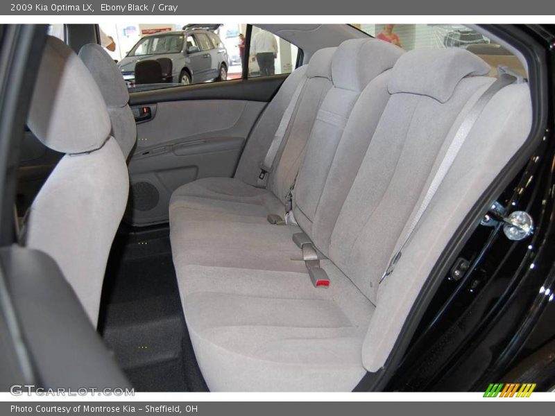 Ebony Black / Gray 2009 Kia Optima LX