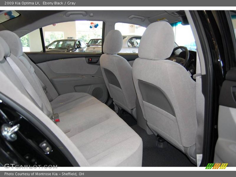 Ebony Black / Gray 2009 Kia Optima LX