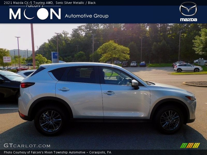 Sonic Silver Metallic / Black 2021 Mazda CX-5 Touring AWD