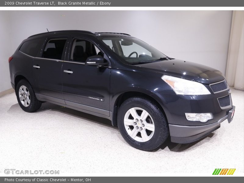 Black Granite Metallic / Ebony 2009 Chevrolet Traverse LT