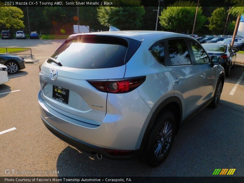 Sonic Silver Metallic / Black 2021 Mazda CX-5 Touring AWD