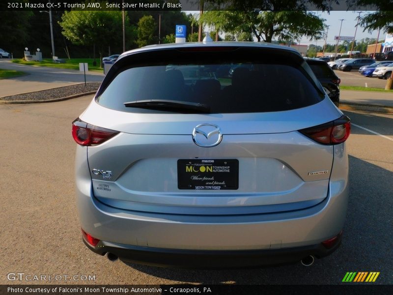 Sonic Silver Metallic / Black 2021 Mazda CX-5 Touring AWD