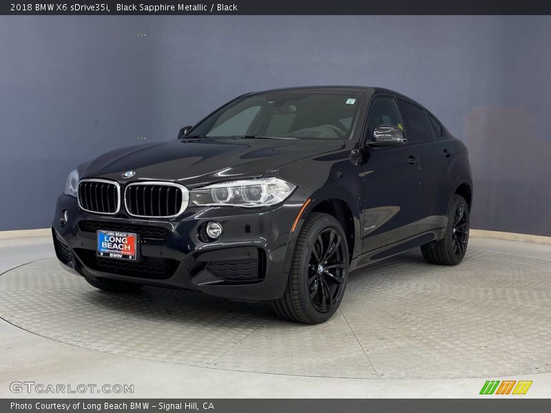 Black Sapphire Metallic / Black 2018 BMW X6 sDrive35i