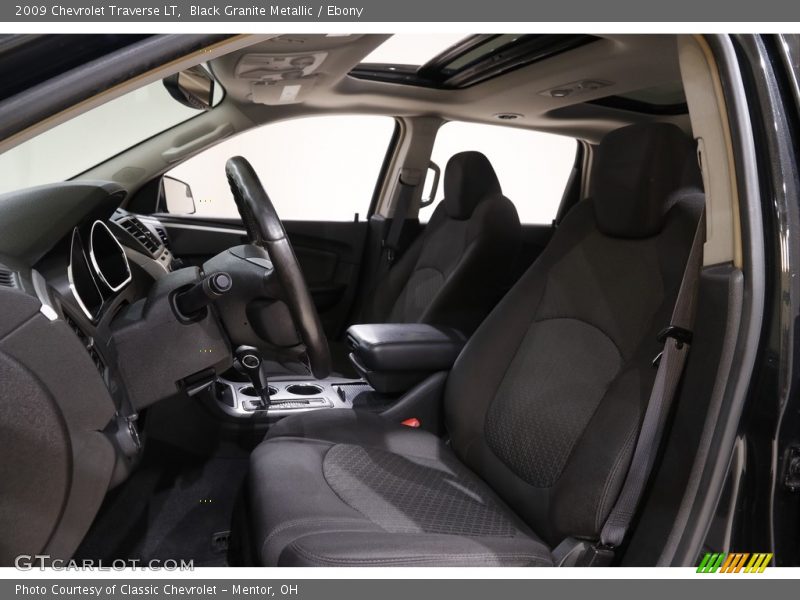 Black Granite Metallic / Ebony 2009 Chevrolet Traverse LT