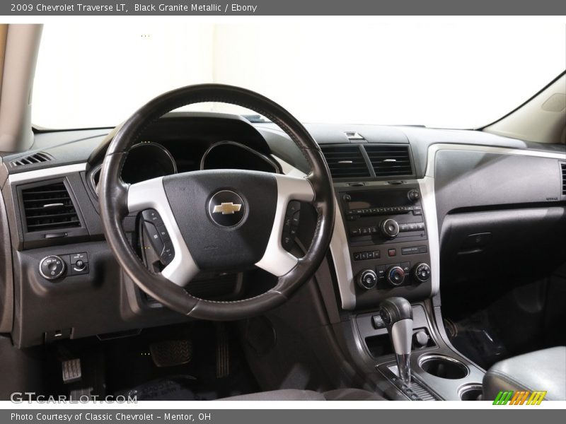Black Granite Metallic / Ebony 2009 Chevrolet Traverse LT