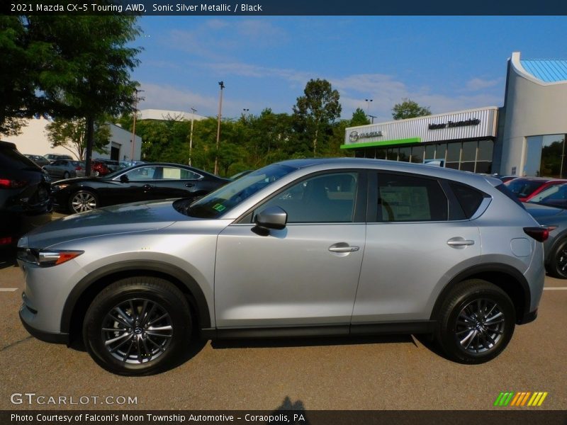 Sonic Silver Metallic / Black 2021 Mazda CX-5 Touring AWD