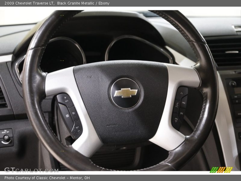 Black Granite Metallic / Ebony 2009 Chevrolet Traverse LT
