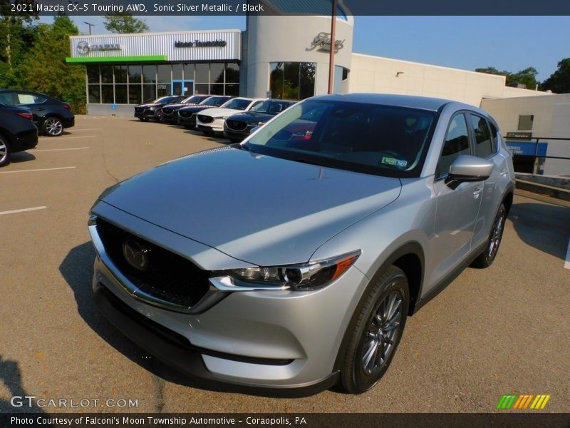 Sonic Silver Metallic / Black 2021 Mazda CX-5 Touring AWD