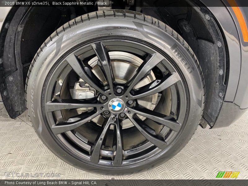Black Sapphire Metallic / Black 2018 BMW X6 sDrive35i