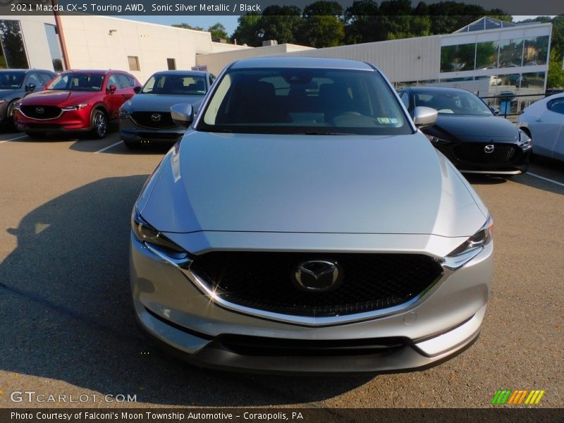 Sonic Silver Metallic / Black 2021 Mazda CX-5 Touring AWD